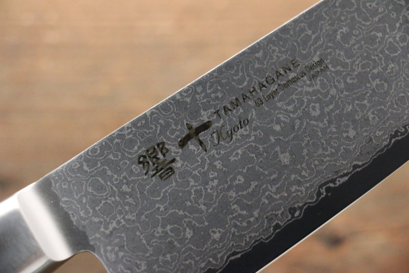 Tamahagane Kyoto 63 capas Damasco Santoku  160mm KP-1115 - Japanny-SP