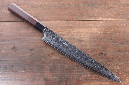 Seisuke AUS10 Damasco Sujihiki  240mm Mango de Shitan - Japanny-SP