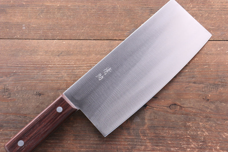 Seisuke Acero Entero
 Cuchillo Chino  220mm Mango de Shitan - Japanny-SP