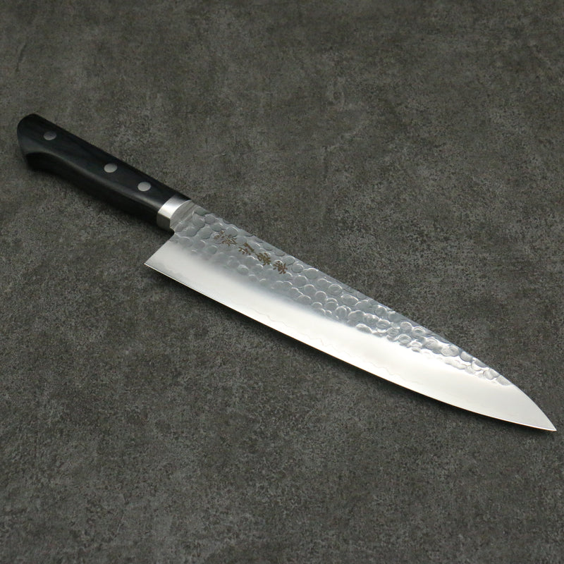 Kanetsune VG1 Martillado Gyuto Cuchillo Japones 210mm Mango de Madera de Pakka Negra - Japanny-SP