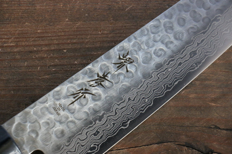 Sakai Takayuki 45 Layer Damascus Japanese Chef's Knife Sujihiki 240mm & Santoku 180mm Set with Shitan Handle - Japanny-SP