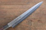 Sakai Takayuki 45 Layer Damascus Japanese Chef's Knife Sujihiki 240mm & Santoku 180mm Set with Shitan Handle - Japanny-SP