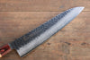 Sakai Takayuki VG10 33 Layer Damascus Japanese Chef Knife Sujihiki 240mm, Gyuto 240mm& Petty 150mm Set with Keyaki Handle(Japanese Elm) - Japanny-SP