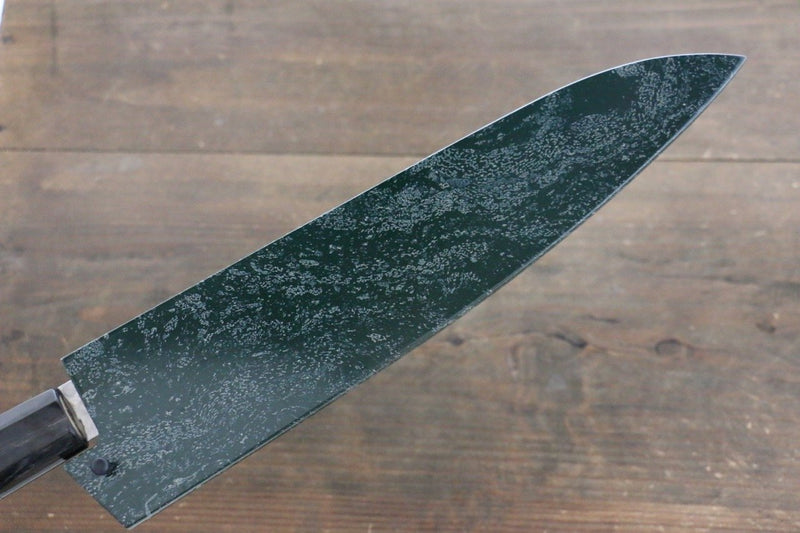 Sakai Takayuki Damasco de 45 Capas Martillado Gyuto  240mm Mango de Laquerado verde - Japanny-SP