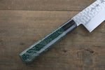 Sakai Takayuki Damasco de 45 Capas Martillado Gyuto  240mm Mango de Laquerado verde - Japanny-SP