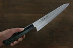 Sakai Takayuki Damasco de 45 Capas Martillado Gyuto  240mm Mango de Laquerado verde - Japanny-SP