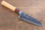 Sakai Takayuki VG10 33 Layer Damascus Japanese Chef Knife Santoku 170mm & Petty 150mm Set with Keyaki Handle(Japanese Elm) - Japanny-SP