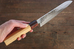 Sakai Takayuki VG10 33 Layer Damascus Japanese Chef Knife Santoku 170mm & Petty 150mm Set with Keyaki Handle(Japanese Elm) - Japanny-SP