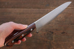 Iseya Molybdenum Steel Petty Japanese Chef Knife 120mm & Gyuto Knife 180mm with Mahogany Handle Set - Japanny-SP