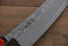 Shigeki Tanaka SG2 Damasco Santoku  165mm Mango de Madera de ebano - Japanny-SP