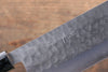 Kunihira Tanryu VG1 Damascus Nakiri  165mm Walnut Handle - Japanny-SP