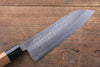 Kunihira Tanryu VG1 Damasco Santoku  170mm Mango de Nogal - Japanny-SP