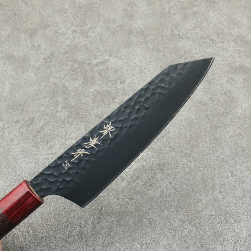 Sakai Takayuki Kurokage VG10 Martillado Cubierto de Teflon Kiritsuke Santoku Cuchillo Japones 160mm Mango de Palisandro - Japanny-SP