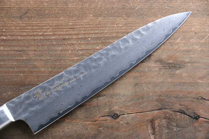 Sakai Takayuki VG10 33 Layer Damascus  Sujihiki, Gyuto 240mm, Santoku, Petty 150mm & Paring 80mm Set - Japanny-SP