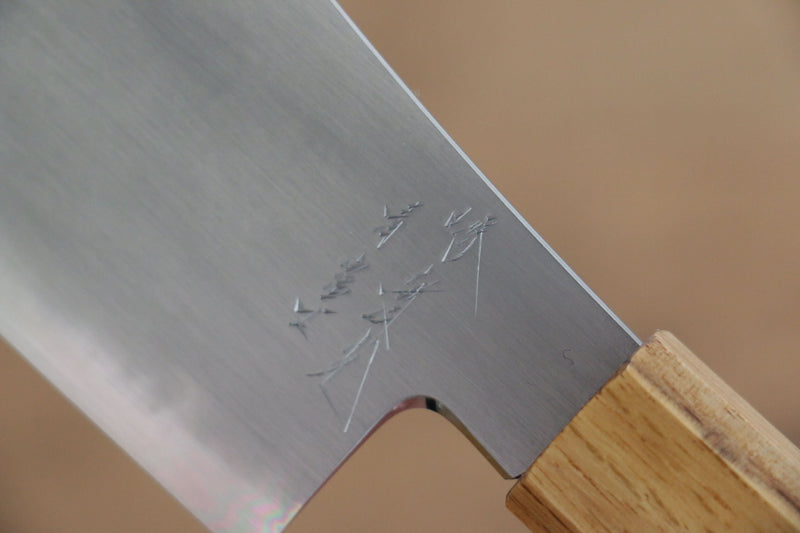 Jikko Fujisan Acero Azul No.2 Santoku  180mm Mango de Roble - Japanny-SP