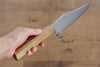 Jikko Fujisan Acero Azul No.2 Santoku  180mm Mango de Roble - Japanny-SP