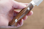 Kazuo Nomura VG10 Damasco Petty-Utilitario  100mm Mango de Ironwood - Japanny-SP