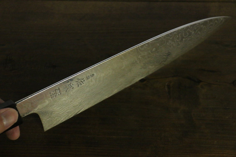 Sukenari ZDP189 Damasco Gyuto  210mm Mango de Shitan - Japanny-SP