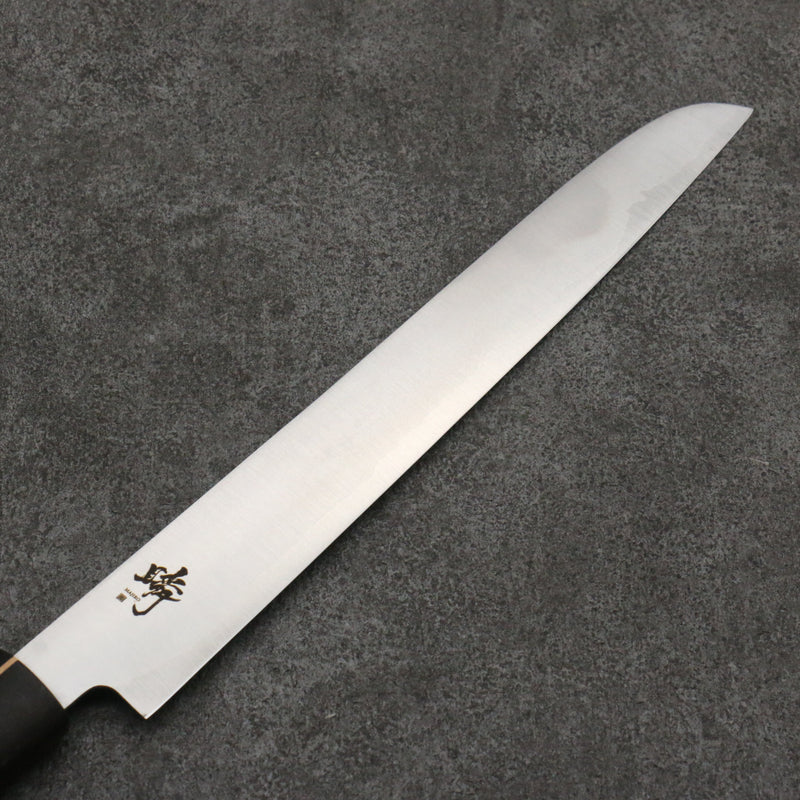 Shigeki Tanaka Majiro Acero de Plata No.3 Cortador de pan Cuchillo Japones 270mm Mango de Madera de ebano - Japanny-SP