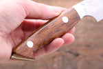 Kazuo Nomura VG10 Damasco Kiritsuke  90mm Mango de Ironwood - Japanny-SP