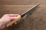 Sakai Takayuki VG10 33 Layer Damascus Steak  120mm with Keyaki Handle(Japanese Elm)  Two set - Japanny-SP