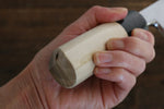Sakai Takayuki Acero Blanco No.2 Cuchillo para anguilas  240mm Mango de Magnolia - Japanny-SP