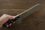 Iseya Molybdenum Steel petty Knife 150mm & Santoku Knife 180mm with Black Packer wood Handle Set - Japanny-SP