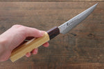 Sakai Takayuki VG10 33 Layer Damascus Steak  120mm with Keyaki Handle(Japanese Elm)  Set of 4 - Japanny-SP