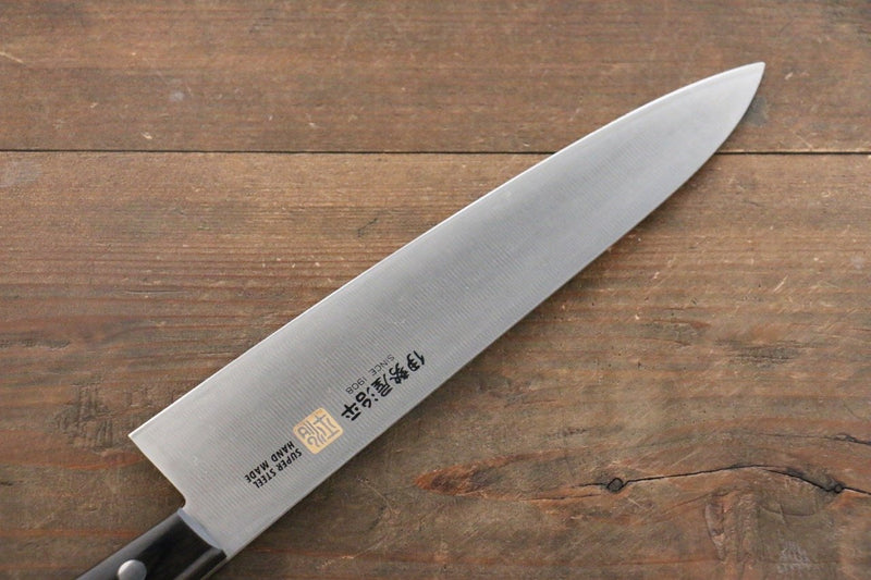 Iseya Molibdeno Gyuto  210mm Mango de Madera de Pakka Negra - Japanny-SP