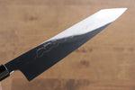 Jikko Honyaki Acero Blanco No.3 Terminado de Espejo Kiritsuke Gyuto 210mm Mango de Madera de ebano - Japanny-SP