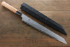 Sakai Takayuki Homura Hien Acero Azul No.2 Kengata Yanagiba  300mm Mango de Tejo - Japanny-SP