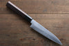 Takayuki Iwai Acero Blanco No.2 Damasco Petty-Utilitario  135mm Mango de Shitan - Japanny-SP