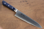 Seisuke Seiten Molibdeno Gyuto  180mm Mango de Madera de pakka azul - Japanny-SP