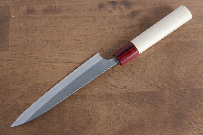 Masakage Yuki Acero Blanco No.2 Nashiji Petty-Utilitario  150mm Mango de Magnolia - Japanny-SP