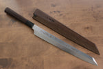 Sakai Takayuki Honyaki VG10 Grabado de Dragón Kengata Yanagiba  300mm Mango de Wenge  con Funda - Japanny-SP