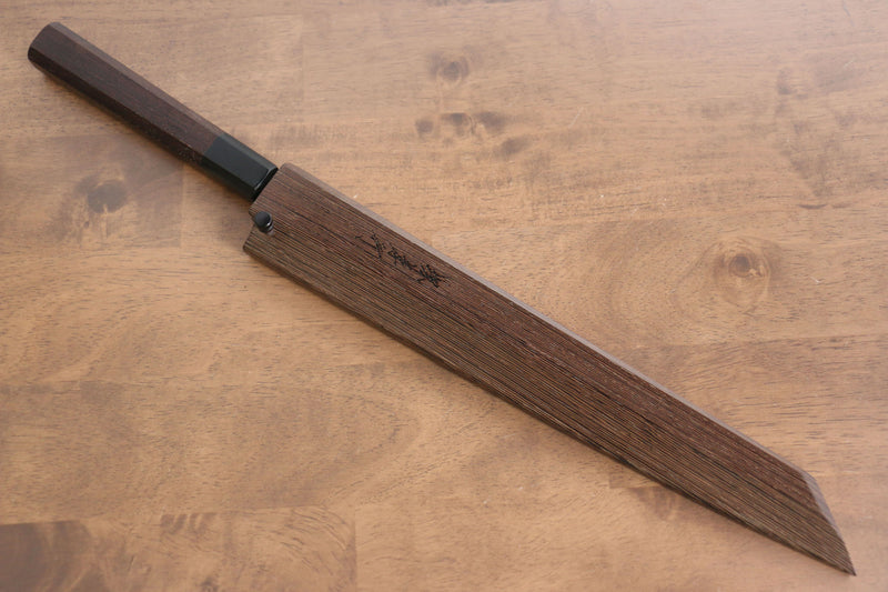 Sakai Takayuki Honyaki VG10 Grabado de Dragón Kengata Yanagiba  300mm Mango de Wenge  con Funda - Japanny-SP