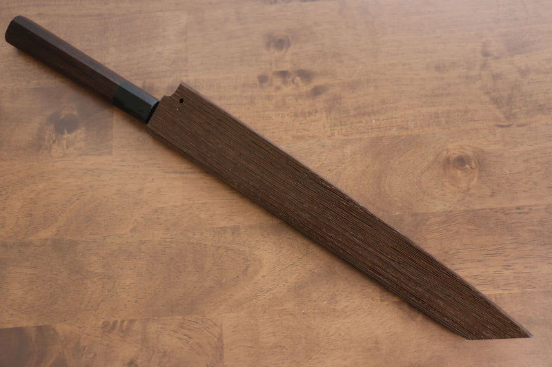 Sakai Takayuki Honyaki VG10 Grabado de Dragón Kengata Yanagiba  300mm Mango de Wenge  con Funda - Japanny-SP