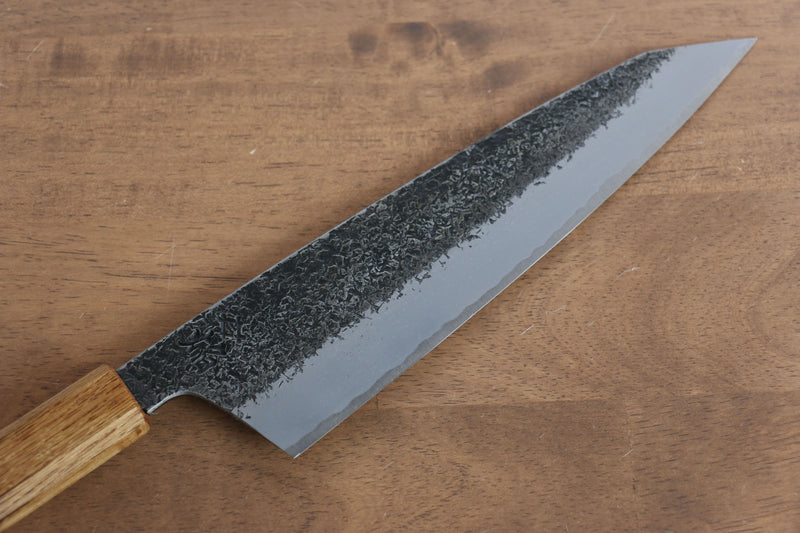 Sakai Takayuki Homura Guren Acero Azul No.2 Kurouchi Martillado Gyuto  225mm Mango de Arce quemado - Japanny-SP