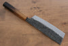 Sakai Takayuki Homura Guren Acero Azul No.2 Kurouchi Martillado Nakiri  180mm Mango de Arce quemado - Japanny-SP