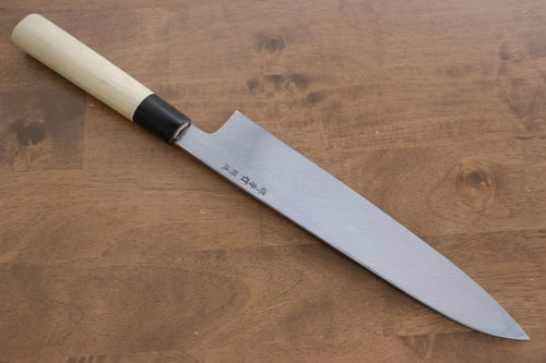 Sakai Takayuki Tokujyo Acero Blanco No.2 Gyuto  270mm Mango de Magnolia - Japanny-SP