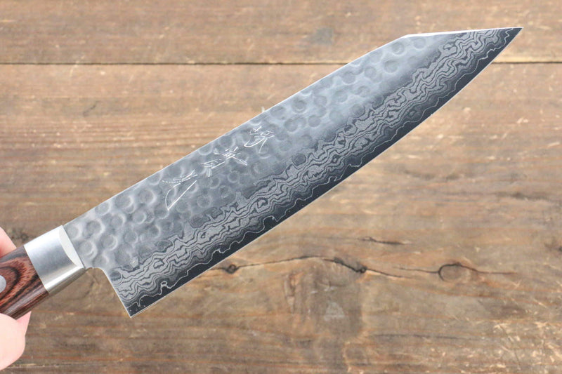 Jikko VG10 de 17 Capas Kiritsuke Santoku 170mm Mango de Caoba - Japanny-SP