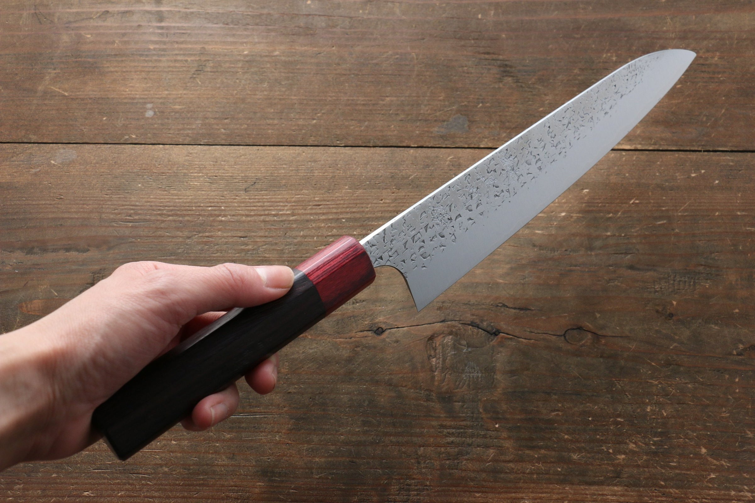 Sekiryu Saku Original Japanese Chef Gyuto Knife Hammered Texture 165mm -  NikanKitchen (日韓台所)