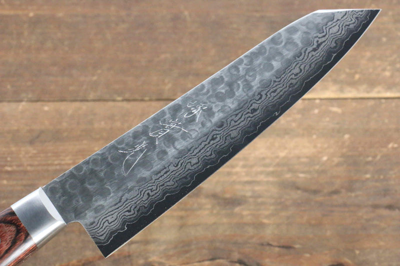 Jikko VG10 de 17 Capas Kiritsuke Gyuto 170mm Mango de Caoba - Japanny-SP