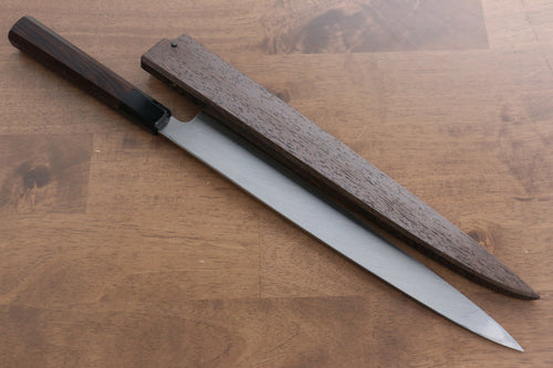 Sakai Takayuki Honyaki VG10 Grabado de Dragón Yanagiba  300mm Mango de Wenge  con Funda - Japanny-SP