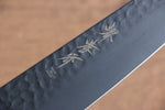 Sakai Takayuki Kurokage VG10 Martillado Cubierto de Teflon Kiritsuke Santoku  160mm Mango de Arce quemado - Japanny-SP