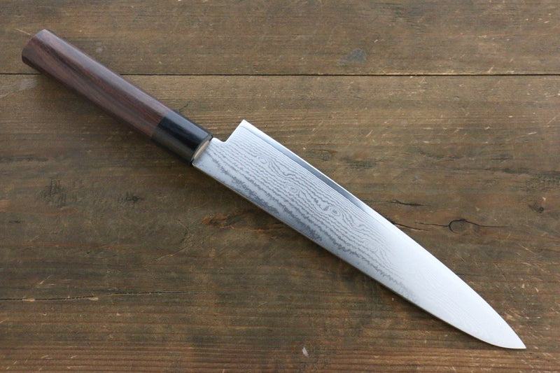 Seisuke VG10 Damasco de 63 Capas Gyuto  210mm Mango de Shitan - Japanny-SP