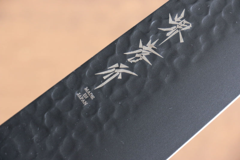 Sakai Takayuki Kurokage VG10 Martillado Cubierto de Teflon Kiritsuke Gyuto  190mm Mango de Arce quemado - Japanny-SP