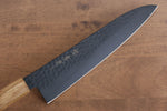 Sakai Takayuki Kurokage VG10 Martillado Cubierto de Teflon Gyuto  240mm Mango de Arce quemado - Japanny-SP