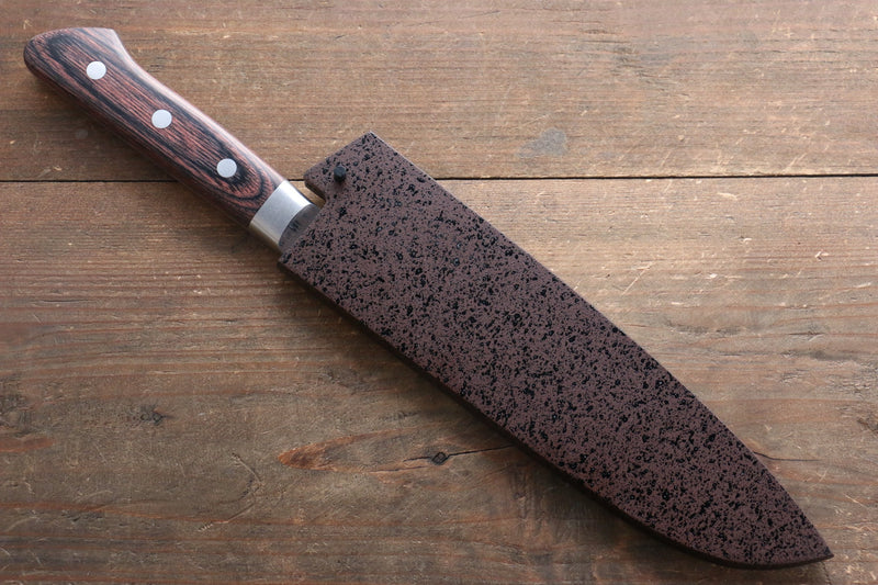 Seisuke VG10 de 33 Capas Damasco Santoku  180mm Mango de Caoba  con Funda - Japanny-SP