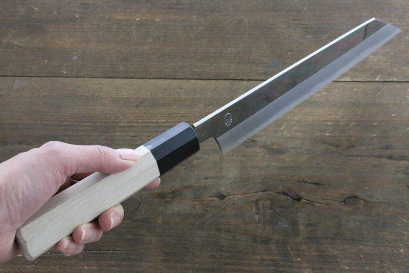 Choyo Acero Blanco Terminado de Espejo Kiritsuke Gyuto  210mm Mango de Magnolia - Japanny-SP